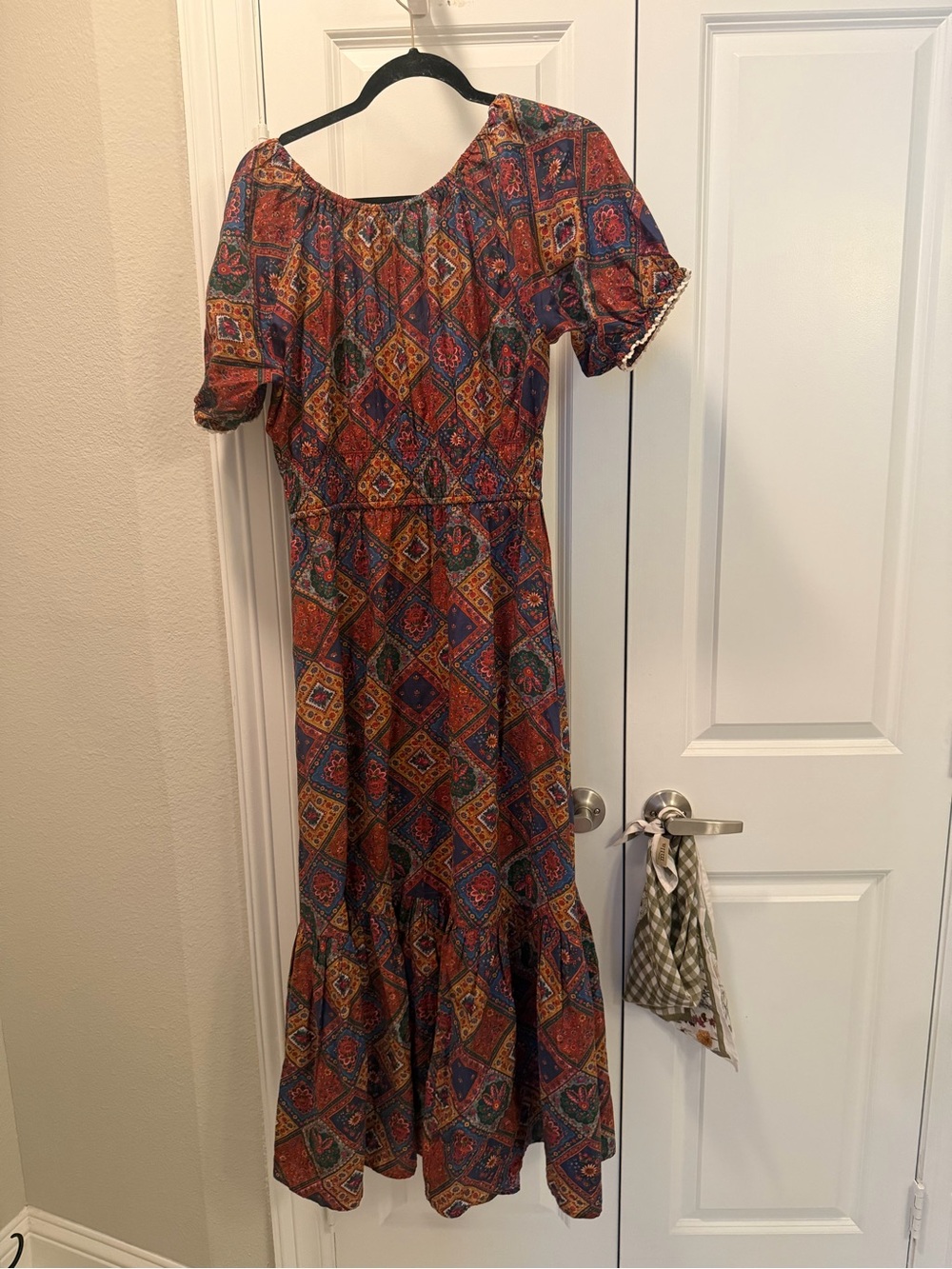 Christy Dawn Multicolor Patchwork Brynne Printed Midi Dress - Picture 4 of 5